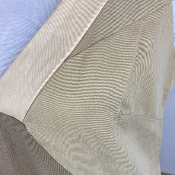 Handcut by preloved VTG Bubble Twill V-Neck Dress w/pockets elastic bottom - Picture 6 of 15